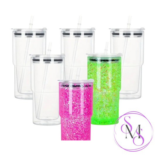 18oz Snowglobe Cups