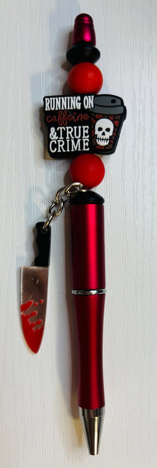 Running on True Crime Beaded Pen