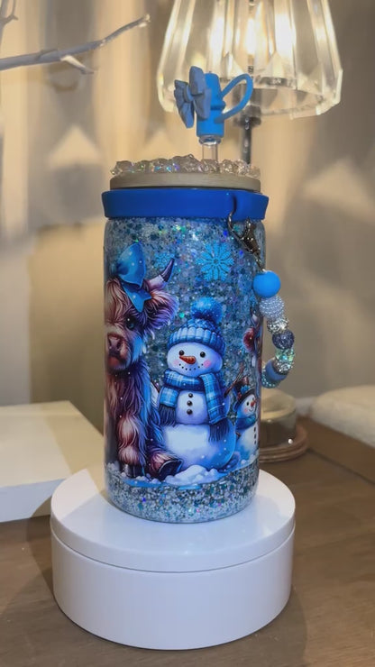 16oz Cow Cup with Wristlet